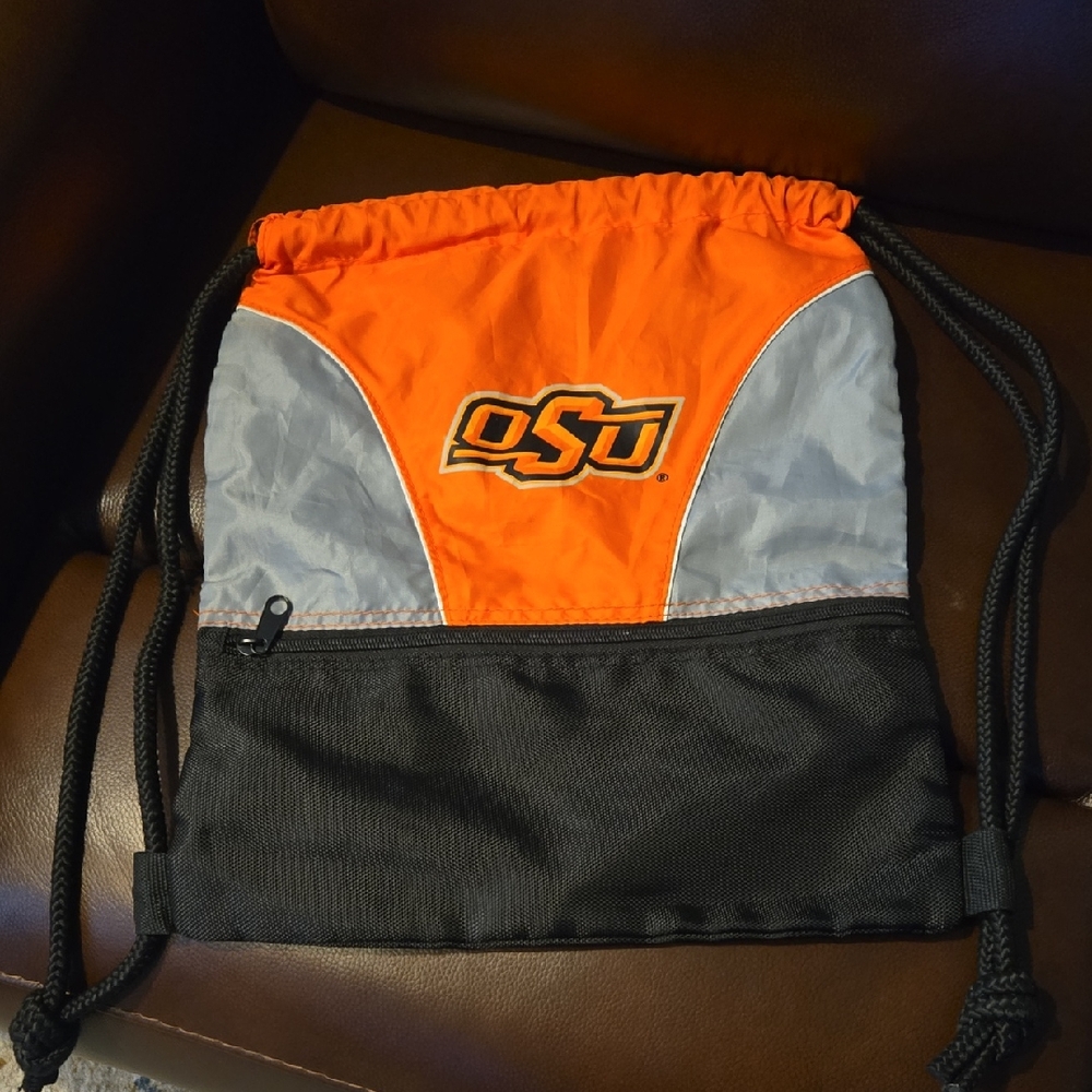 OSU Orange and Black Drawstring Backpack